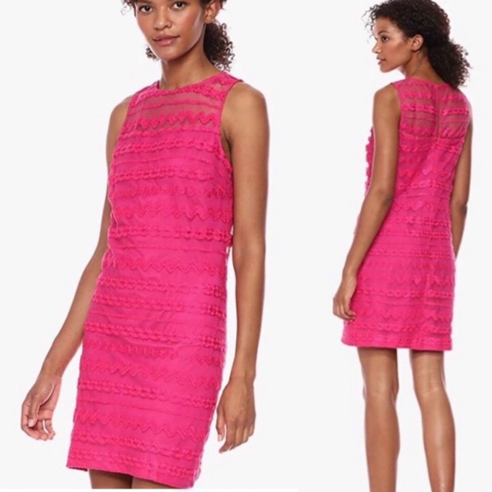 Trina Turk Bissitti Illusion Sleeveless Dress size S